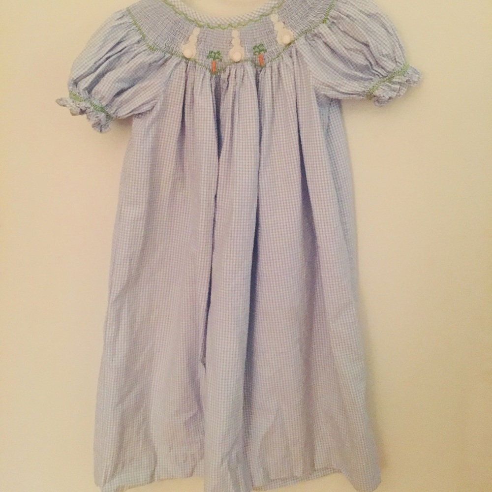 Shrimp and Grits Kids Smocked Dress
